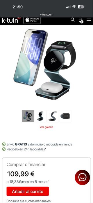 Soporte Cargador MagSafe Friendly