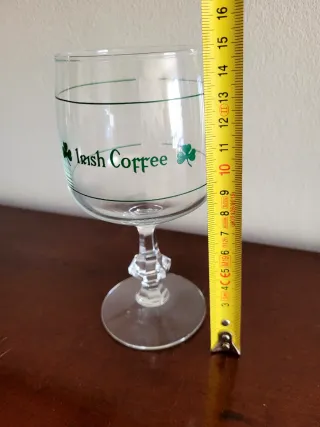 Set 9 Bicchieri Irish Coffee con Quadrifoglio