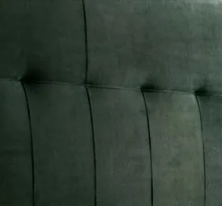 Cabecero de cama verde terciopelo