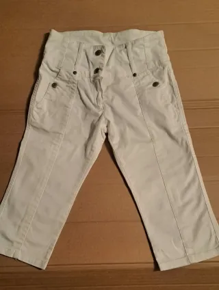 Pantalón pirata blanco talla 10 años