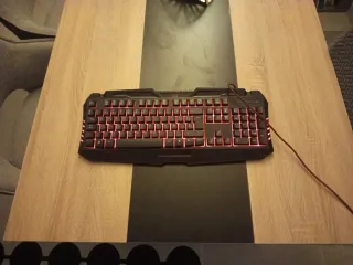 Teclado Gaming Fénix by Prixton Negro/Rojo