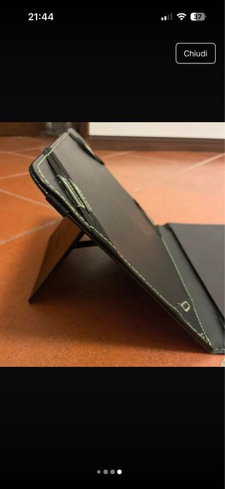 Custodia per tablet/iPad in pelle nera