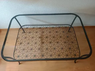 Tavolo da Salotto in Ferro e Vetro