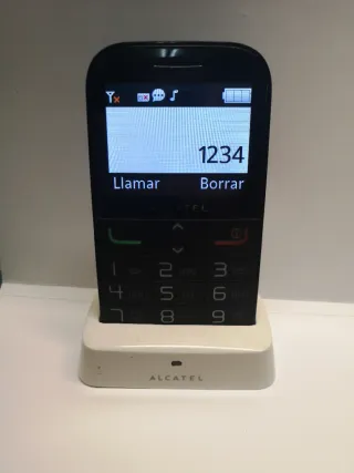 Móvil teclas Alcatel 2000X Fácil Uso