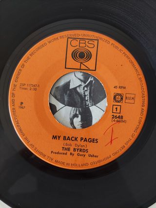 The Byrds - My Back Pages Vinilo Single