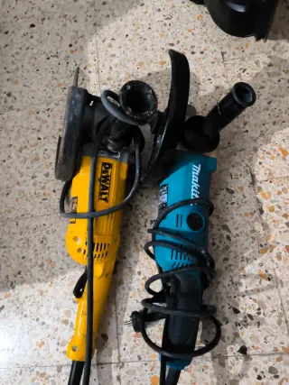 2 Amoladoras grandes (Dewalt y Makita) las dos