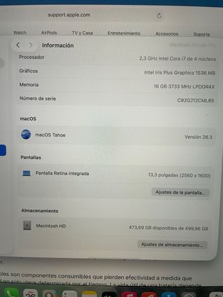 MacBook Pro 13” 2020 i7 16GB 512GB
