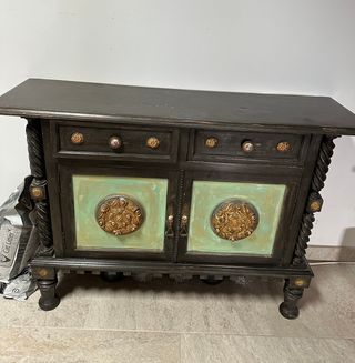 Mesa Comedor Castellana Madera Maciza, 6 sillas