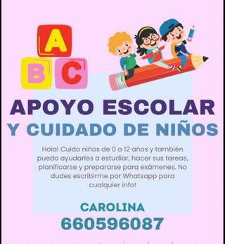 niñera y apoyo academico