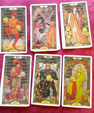 Tarot Art Nouveau Dorado