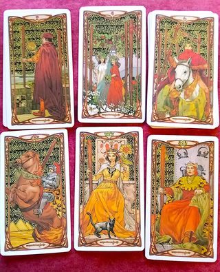 Tarot Art Nouveau Dorado