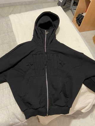 Sudadera Vesta Garments Zip Balaclava Negra