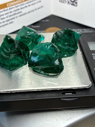 4 Amatistas Brutas 184 Ct Certificadas