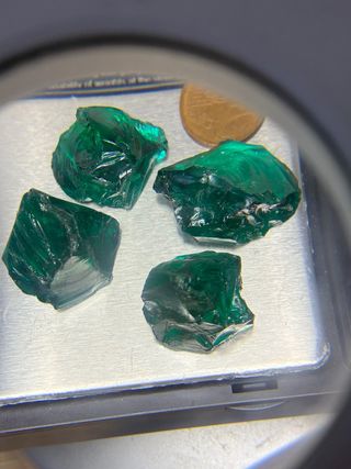 4 Amatistas Brutas 184 Ct Certificadas