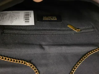 Bolso fiesta Sfera marron c/canutillos tono bronce