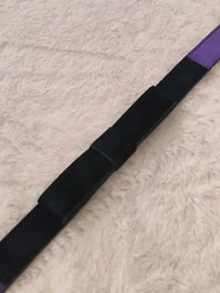 Cinturón Sonia Rykiel Negro y Morado