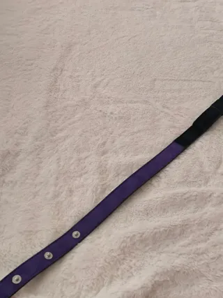Cinturón Sonia Rykiel Negro y Morado