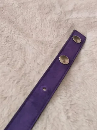 Cinturón Sonia Rykiel Negro y Morado