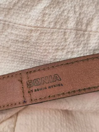 Cinturón Sonia Rykiel Negro y Morado