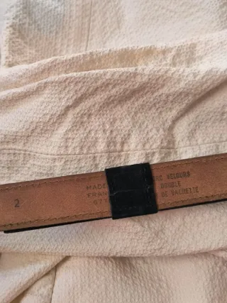 Cinturón Sonia Rykiel Negro y Morado
