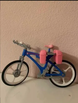 Bicicleta Barbie Azul con Accesorios
