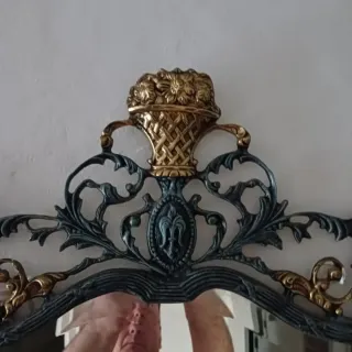 Espejo decorativo metal y cristal