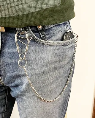 Catena per jeans punk rock acciaio inox