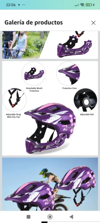 Casco LIXADA Moto/Patinete Enduro Motocross