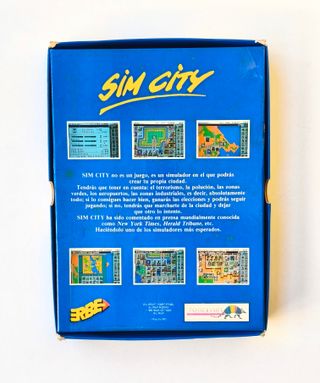 SIM CITY AMSTRAD SPECTRUM ERBE 1989 SPAIN