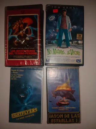 Lote 4 VHS: Aventureros, Vecino, Nightflyers, Jaso