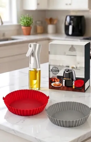 Spray Aceite + 2 Moldes Silicona