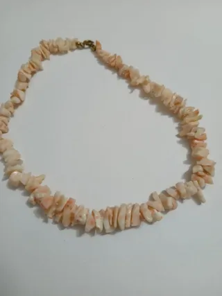 Collana corallo e chiusura argento 925