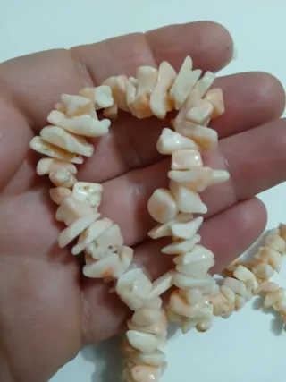 Collana corallo e chiusura argento 925