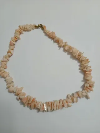 Collana corallo e chiusura argento 925