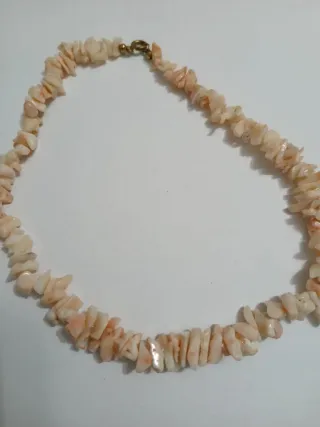 Collana corallo e chiusura argento 925