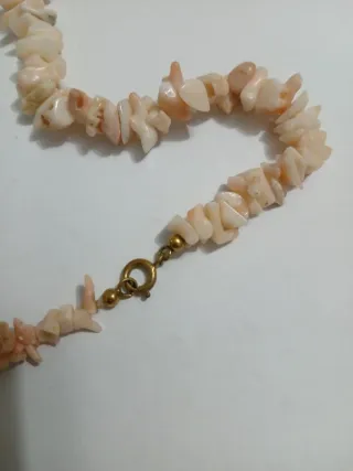 Collana corallo e chiusura argento 925