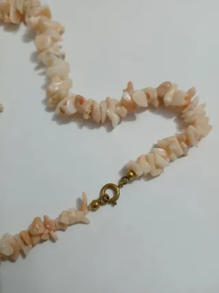 Collana corallo e chiusura argento 925