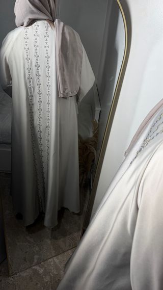 Elegante Abaya Dubai Gris