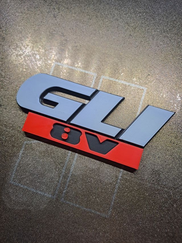 Emblema parrilla VW GLI 8V