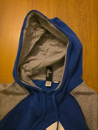 Sudadera Adidas Azul y Gris