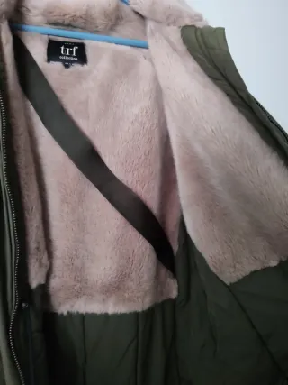 Parka Zara verde Talla S