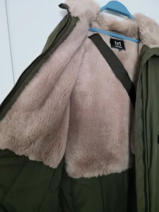 Parka Zara verde Talla S