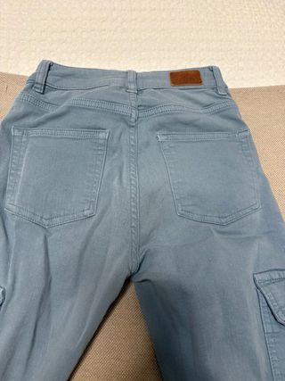 Pantalón cargo Subdued azul talla 24