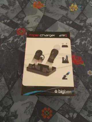 NUEVO PS3. Cargador Triple: mandos Move,Navcon...