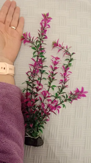 3 plantas artificiales para acuario