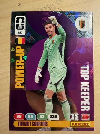Carta Futbolista Courtois Top Keeper Panini