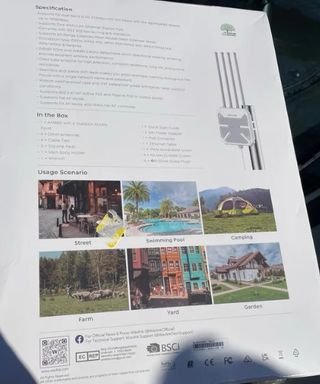 Router para exterior Wavlink AX1800 con WIFI