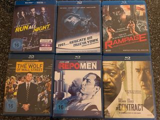 Lote 6 Blu-ray Acción/Suspense (Español)