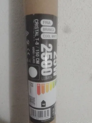 Pack 4 Bombillas Cristal T8 25W