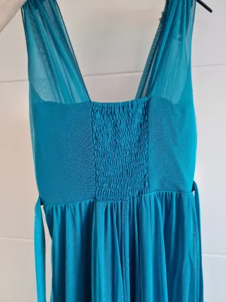 Vestido largo mujer verde